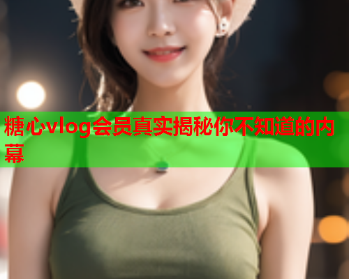 糖心vlog会员真实揭秘你不知道的内幕  第2张