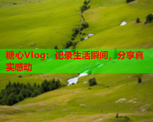 糖心Vlog：记录生活瞬间，分享真实感动