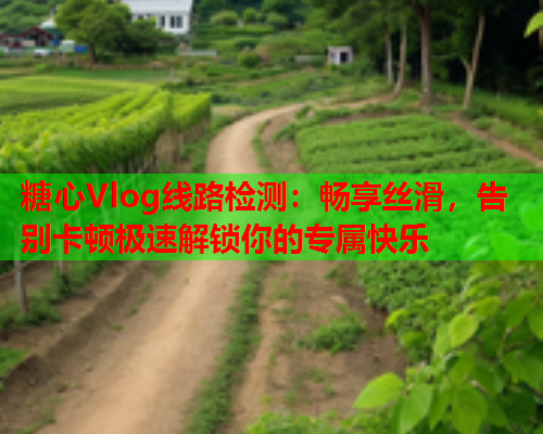 糖心Vlog线路检测：畅享丝滑，告别卡顿极速解锁你的专属快乐